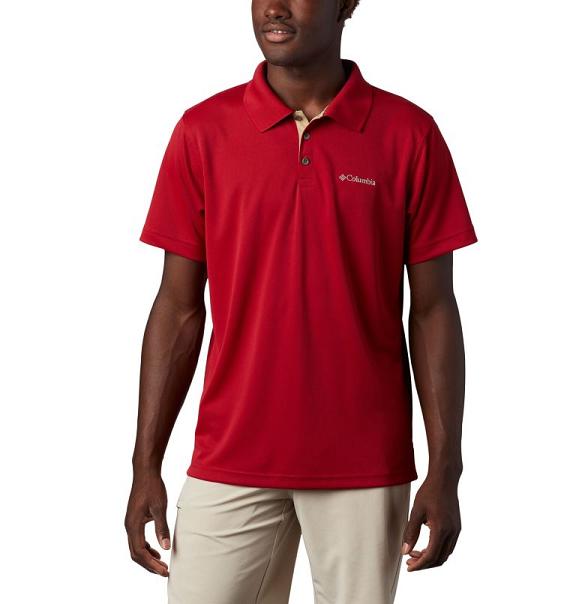 Columbia Utilizer Polo Red For Men's NZ19527 New Zealand